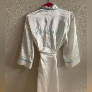 Satin “Bride” robe - worn once!